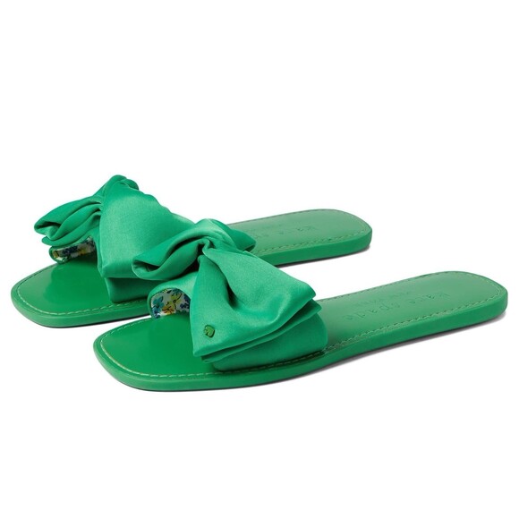 kate spade new york Shoes - Kate Spade Women's Green Bikini Bow Slide Sandal 8.5 B (M) $128 Retail